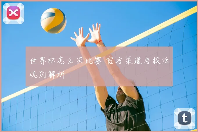 世界杯怎么买比赛 官方渠道与投注规则解析